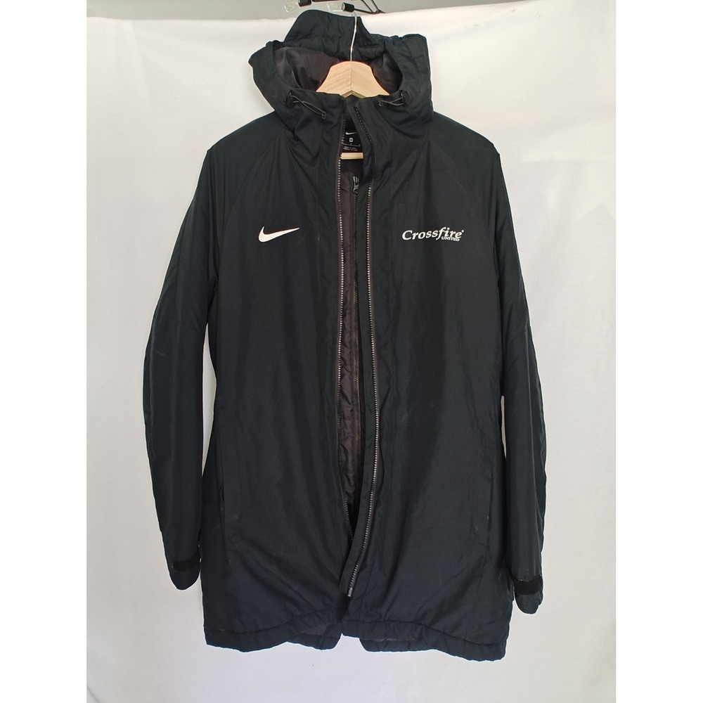 Nike Jacket Academy 18‎ Stadium Parka  Puffer Hooded Longline 893782-451 Black M